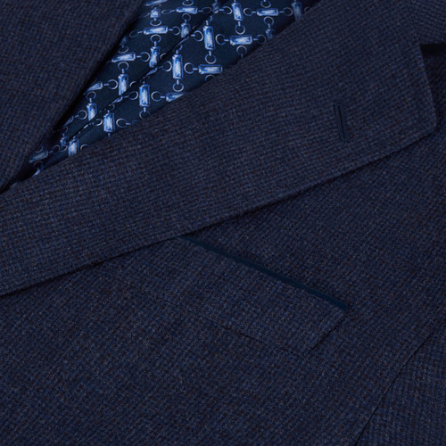 Chiné navy blazer