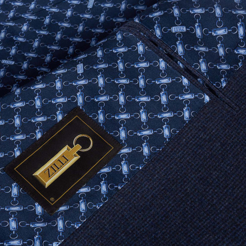 Chiné navy blazer