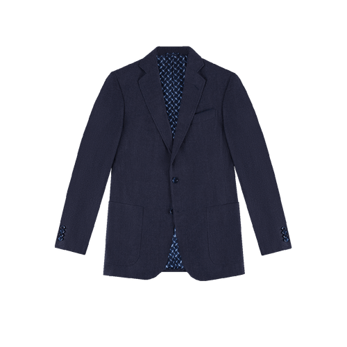 Chiné navy blazer