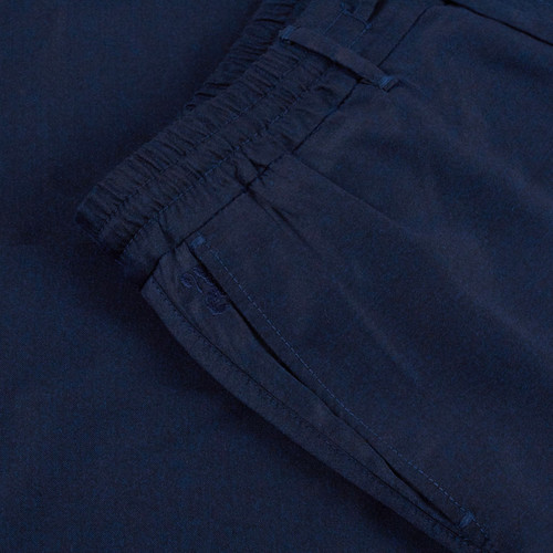 Blue trousers, slim fit, jogging style