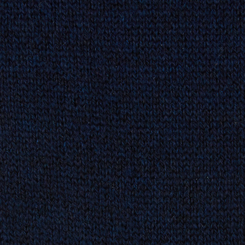 Navy mid-calf socks in wool and cashmere