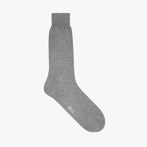 Grey mid-calf socks in cotton