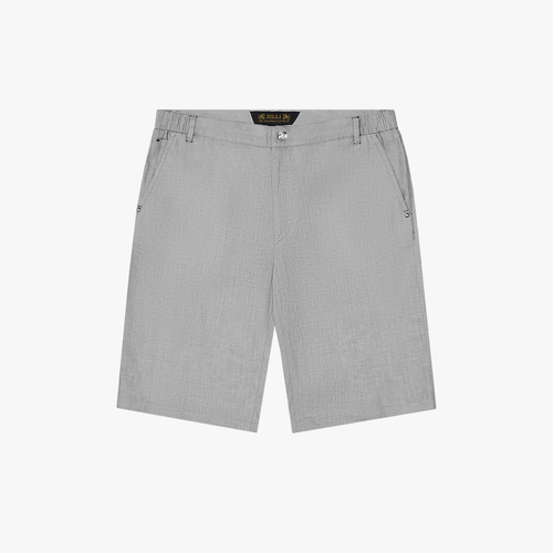 Bermuda en lin gris perle, coupe ajustée Bermuda en lin gris perle, coupe ajustée