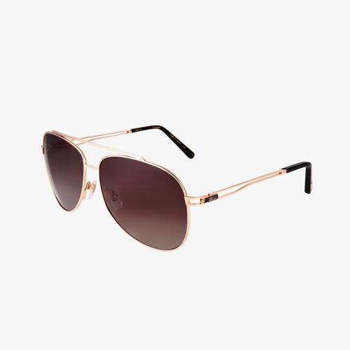 Gold and black OPHELIO sunglasses, brown lenses