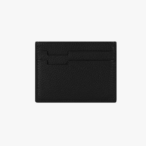 Porte-cartes CC5 en veau grainé Pegaso noir