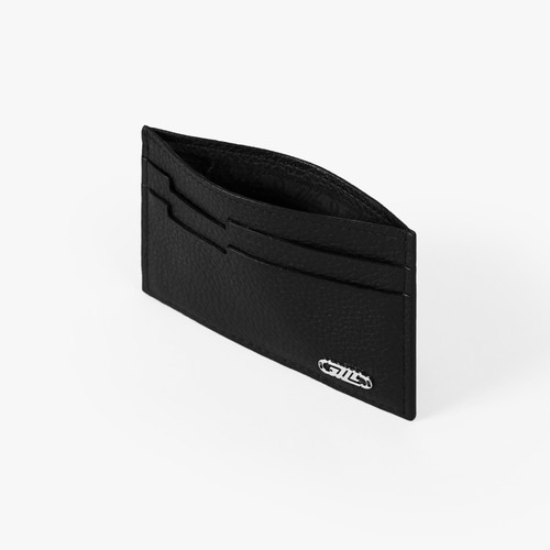 Black Pegaso grained calfskin CC5 credit card holder Black Pegaso grained calfskin CC5 credit card holder