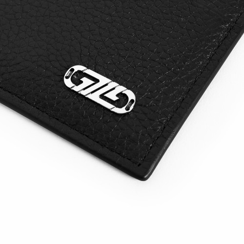 Black Pegaso grained calfskin CC5 credit card holder Black Pegaso grained calfskin CC5 credit card holder