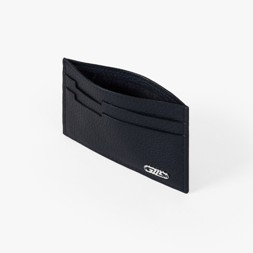 Navy Pegaso grained calfskin CC5 credit card holder Navy Pegaso grained calfskin CC5 credit card holder