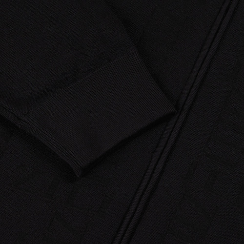 Zipped tracksuit with ZILLI "Cross paly" pattern