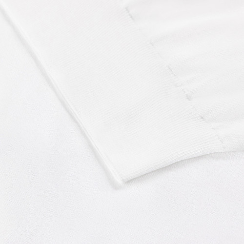 White and blue zipped polo shirt, with "ZILLI Signature" embroidery