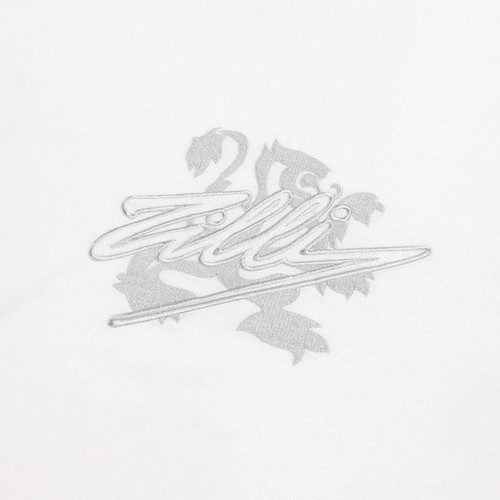 White T-shirt "Lion Signature" embroidery