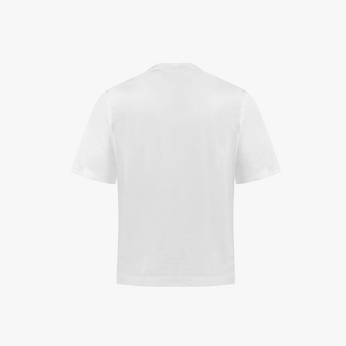 T-shirt blanc, broderie "ZILLI Treble"