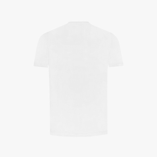 White T-shirt, "ZILLI Signature" embroidery White T-shirt, "ZILLI Signature" embroidery