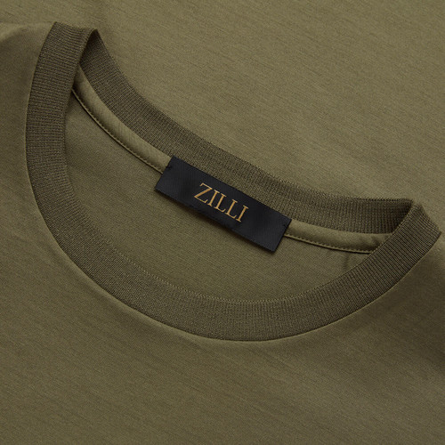 Kaki T-shirt, ZILLI embroidery