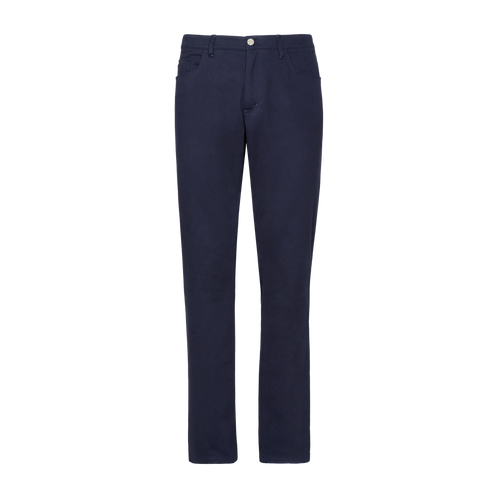 Navy blue trousers, slim fit, ZILLI "Letters" Navy blue trousers, slim fit, ZILLI "Letters"