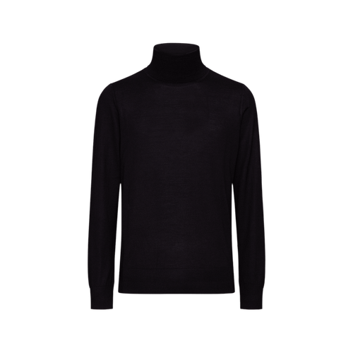Classical black turtle neck sweater, fine weaving