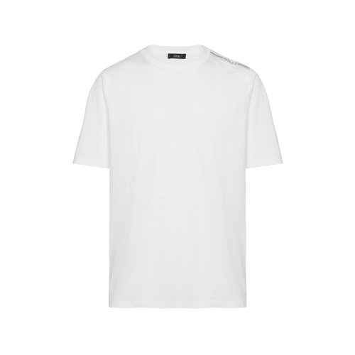 T-shirt blanc, broderie " Four Stripes