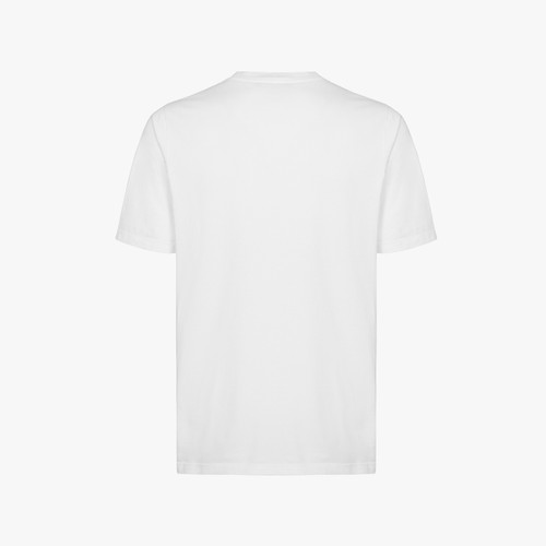 White T-shirt , « Four Stripes » embroidery