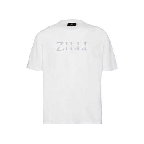 T-shirt blanc, broderie " ZILLI Shade T-shirt blanc, broderie " ZILLI Shade