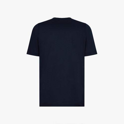 T-shirt bleu marine foncé, broderie " Four Stripes 