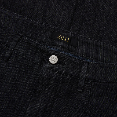 Black jeans, hybrid fit, "Italian Denim"