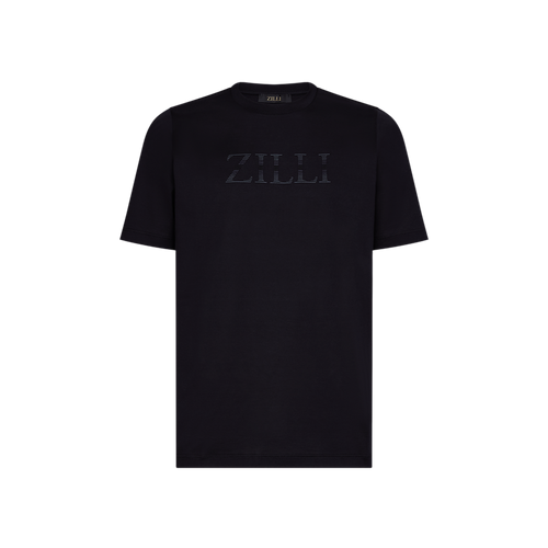 BlackT-shirt, « ZILLI Shade » embroidery BlackT-shirt, « ZILLI Shade » embroidery