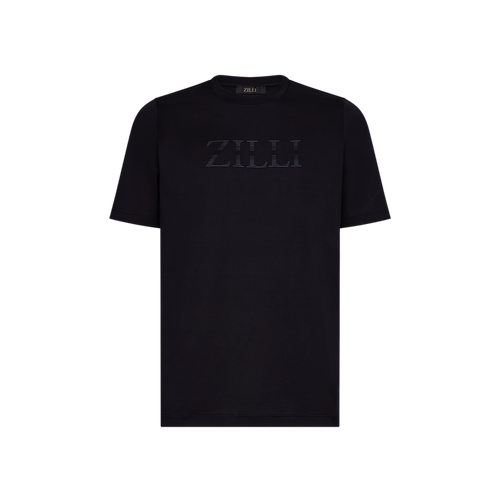 T-shirt noir, broderie " ZILLI Shade