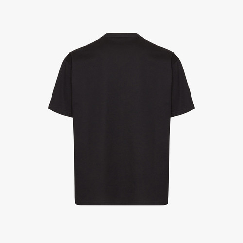 T-Shirt noir, broderie "ZILLI Lettering", motif imprimé "Northern lights".