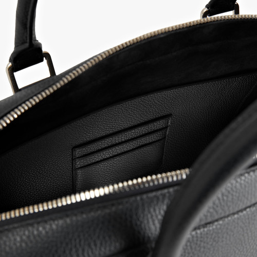 Black briefcase with shoulder strap, 'Travel Weekender'