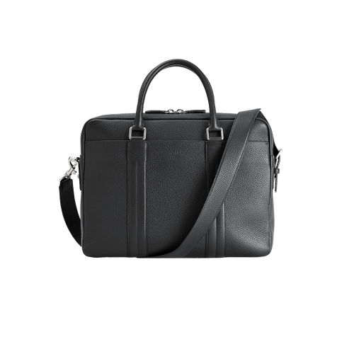 Black briefcase with shoulder strap, 'Travel Weekender'