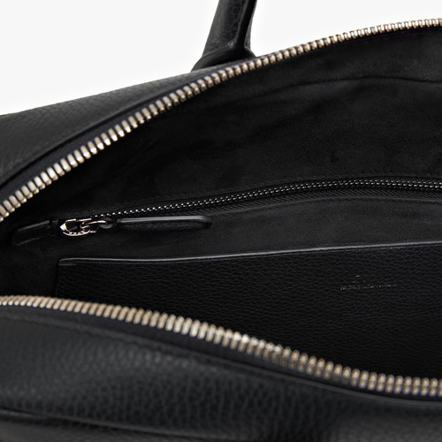 Black briefcase with shoulder strap, 'Travel Weekender'