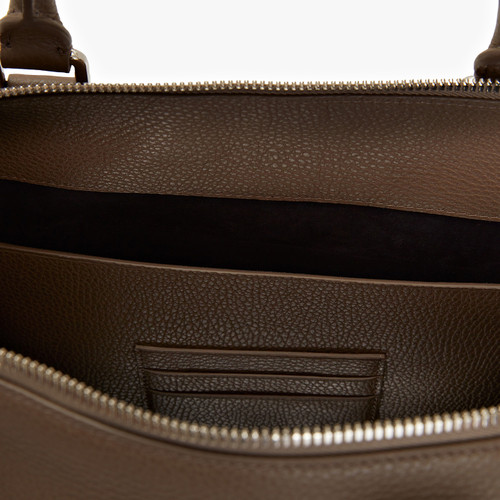 Clay zippered travel bag with shoulder strap, medium 'Travel Weekender' model