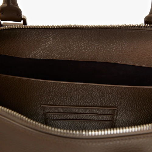 Clay zippered travel bag with shoulder strap, medium 'Travel Weekender' model