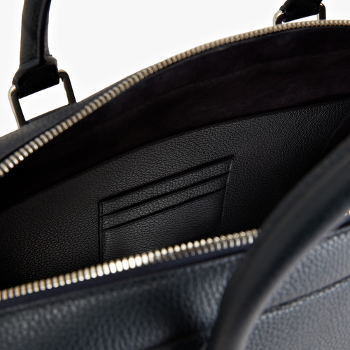 Blue Navy briefcase with shoulder strap, 'Travel Weekender'