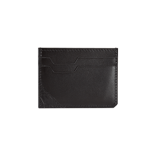 Black box calfskin and crocodile CC5 credit card holder Black box calfskin and crocodile CC5 credit card holder