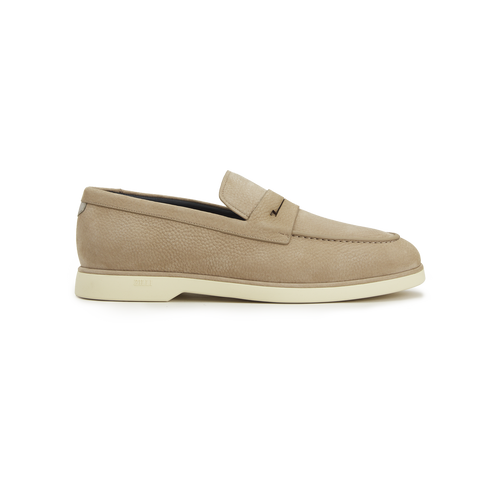 Taupe moccasins, "Laser Z" 