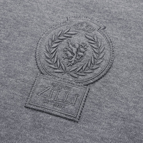 Smoke grey jogging suit, "ZILLI Crest"