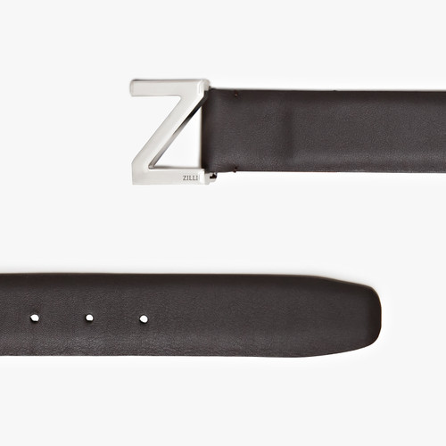 Brown belt, 35mm, "Zed" buckle