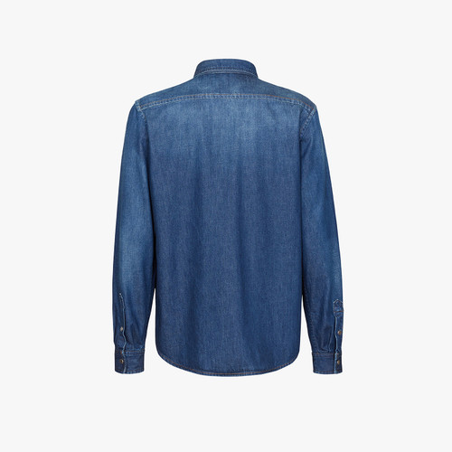 Dark navy "Western" denim shirt