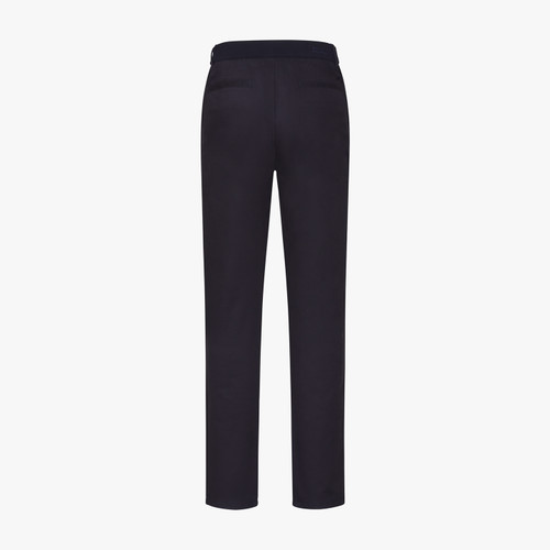 Blue navy knit pants, "Zilli Letters"