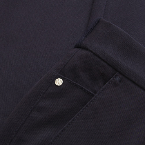 Blue navy knit pants, "Zilli Letters"