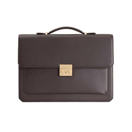 Brown classic briefcase