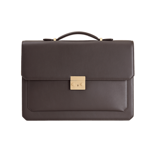 Brown classic briefcase