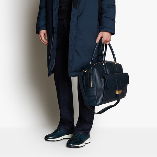 Blue navy contemporary briefcase