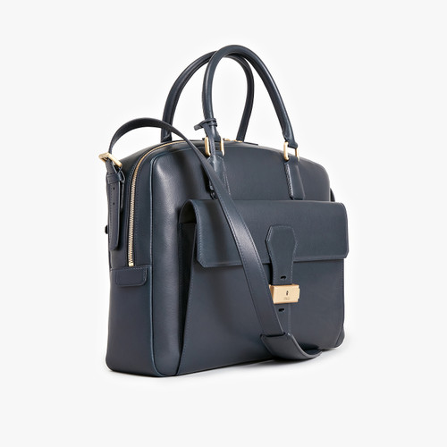 Blue navy contemporary briefcase