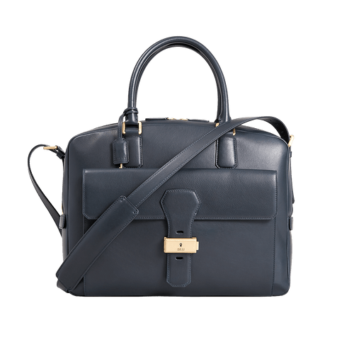 Blue navy contemporary briefcase