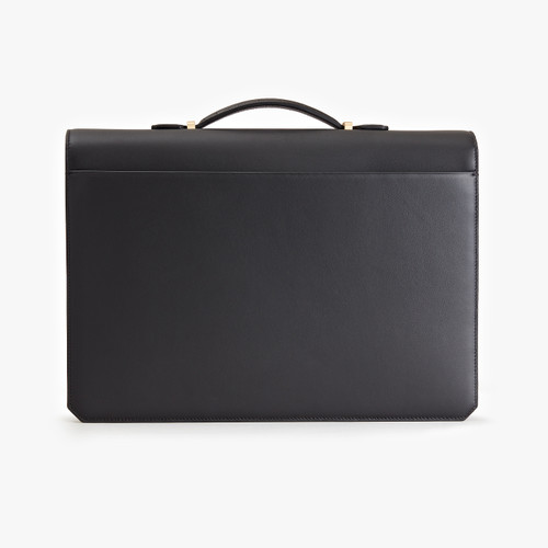 Black double compartment classic briefcase Black double compartment classic briefcase