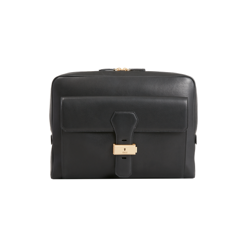 Black navy shopping bag, with shoulder strap