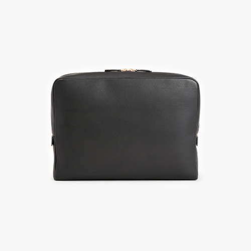 Black navy shopping bag, with shoulder strap