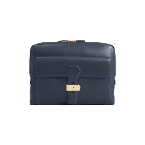 Blue navy shopping bag, with shoulder strap